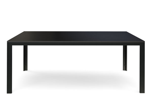 Tisch Polywood 200 x 100 cm schwarz