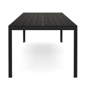 Tisch Polywood 200 x 100 cm schwarz