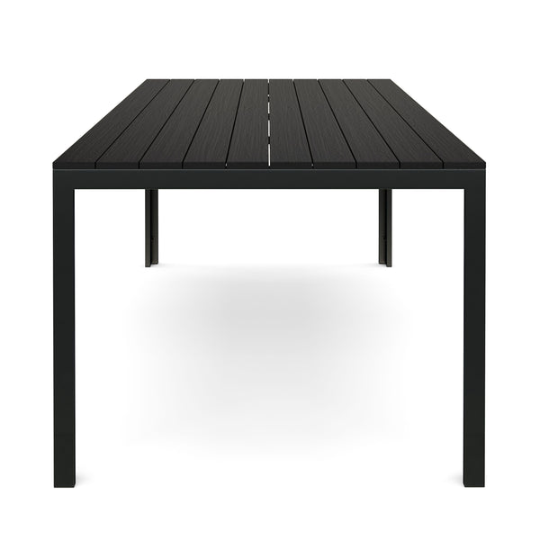 Tisch Polywood 200 x 100 cm schwarz