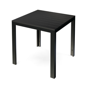Tisch Polywood 80 x 80 cm schwarz