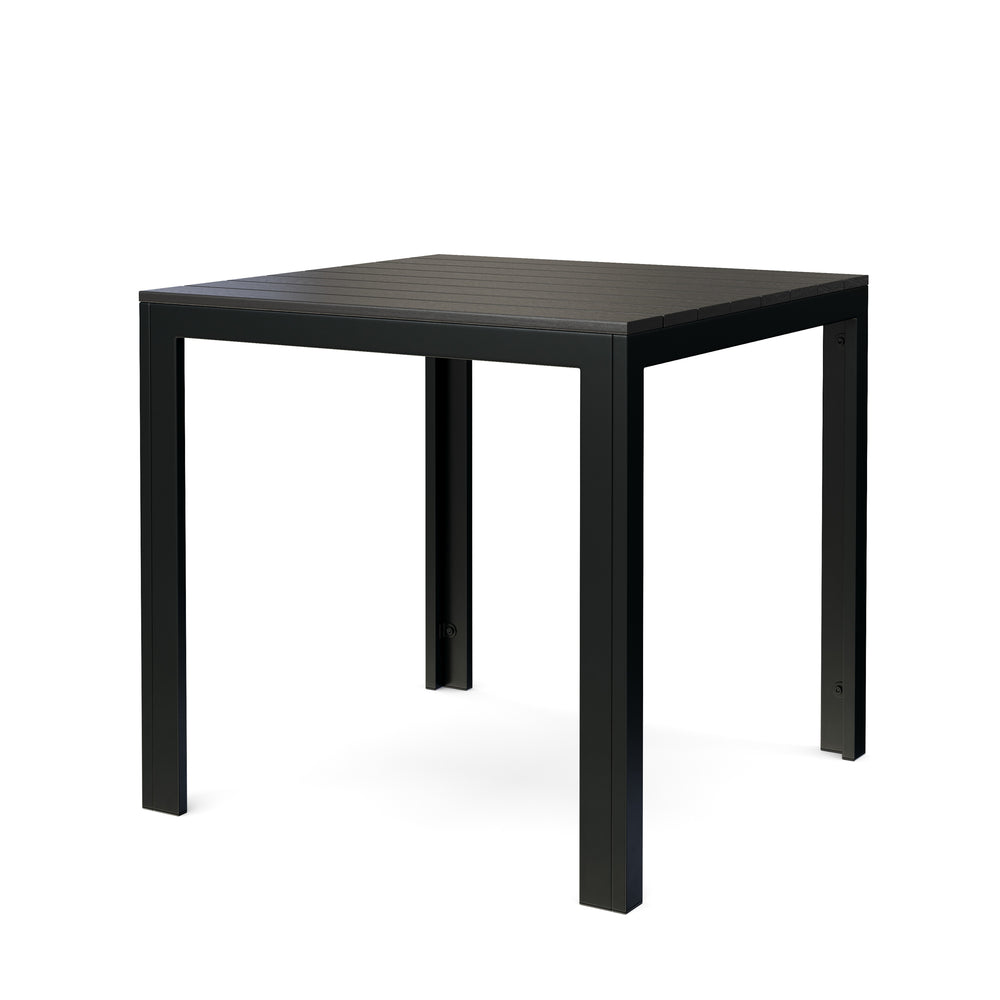 Polywood table 80 x 80 cm black