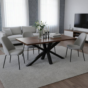 Tischgestell Stahl Spider 150 x 70 x 72 cm schwarz