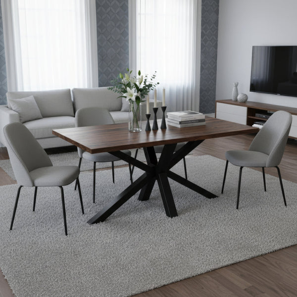 Tischgestell Stahl Spider 150 x 70 x 72 cm schwarz