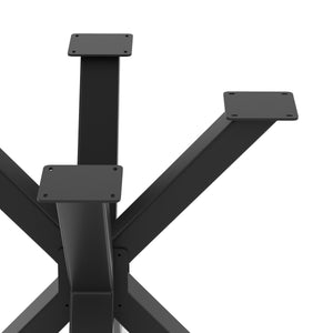 Tischgestell Stahl Spider 85 x 80 x 72 cm schwarz