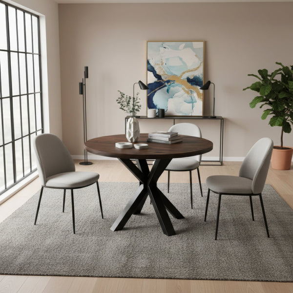 Tischgestell Stahl Spider 85 x 80 x 72 cm schwarz