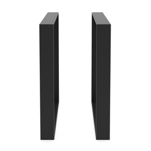 Tischgestell Stahl 70 x 72 cm 2er Set schwarz