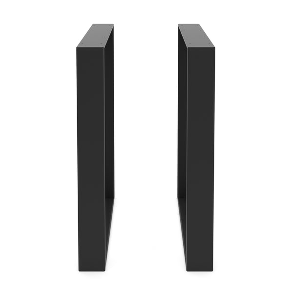 Tischgestell Stahl 70 x 72 cm 2er Set schwarz