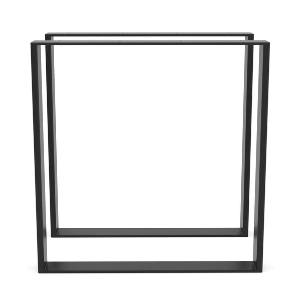 Tischgestell Stahl 70 x 72 cm 2er Set schwarz