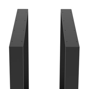 Tischgestell Stahl 70 x 72 cm 2er Set schwarz