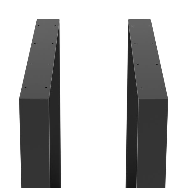 Tischgestell Stahl 70 x 72 cm 2er Set schwarz