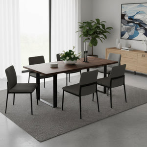 Tischgestell Stahl 70 x 72 cm 2er Set schwarz