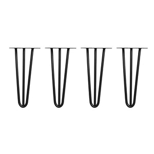 Tischbeine Hairpin schwarz 30 cm