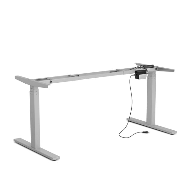 Cadre de table pour bureau assis-debout, gris, 160-180 cm