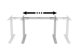 Cadre de table pour bureau assis-debout, gris, 180-200 cm