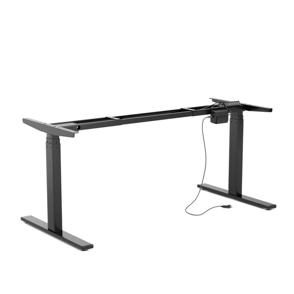 Table frame for standing desk, black, 160-180 cm