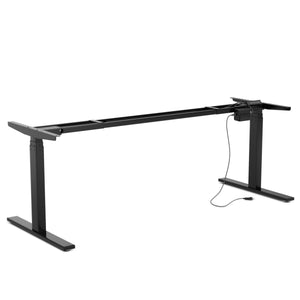 Cadre de table pour bureau assis-debout, noir, 180-200 cm