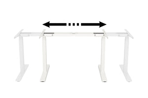 Cadre de table pour bureau assis-debout blanc 180 - 200 cm