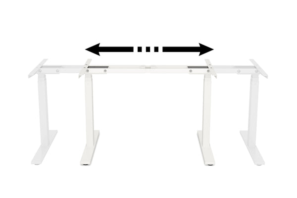 Cadre de table pour bureau assis-debout blanc 180 - 200 cm