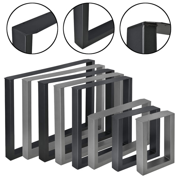 Tischbeine Metall 2er-Set Tischgestell Tischkufen 64x40cm