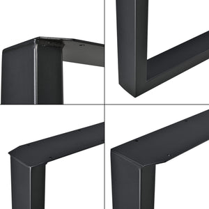 Tischbeine Metall 2er-Set Tischgestell 60x72 cm