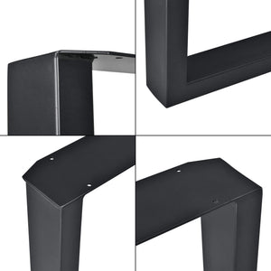 Tischbeine Metall 2er-Set Tischgestell 30x43 cm