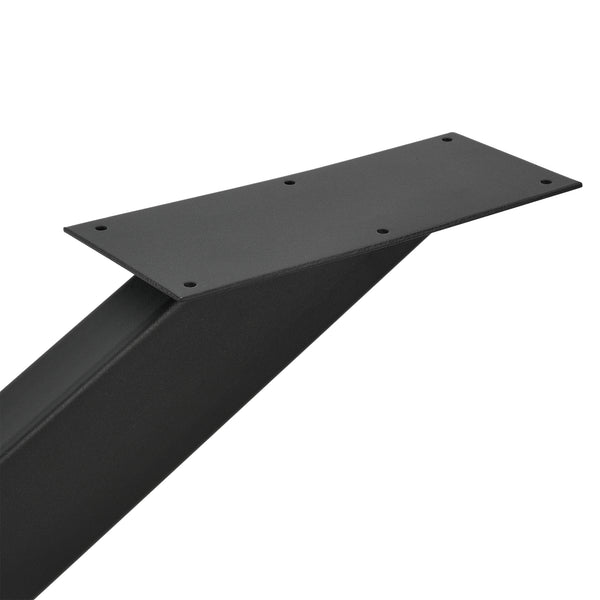 Tischgestell Tischbeine Oberau Stahl 120x68x71cm Schwarz