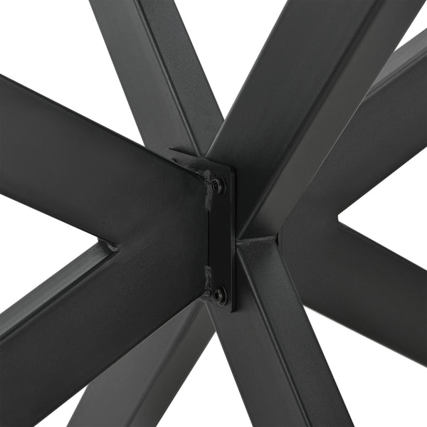 Tischgestell Tischbeine Oberau Stahl 120x68x71cm Schwarz