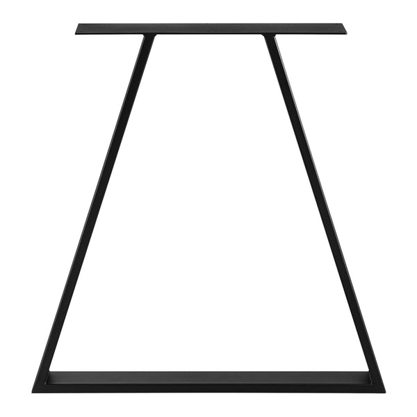 Tischgestell Tischbeine Lyngby 2er-Set Stahl 72x55cm Schwarz