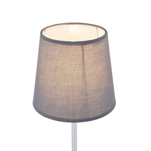 Tischlampe FLARE grau/silber