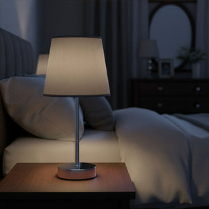 Tischlampe FLARE grau/silber