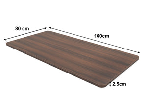 Tabletop for standing desk, brown, 160 x 80 cm