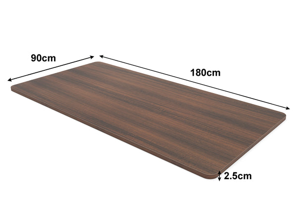 Tabletop for standing desk, brown, 180 x 90 cm