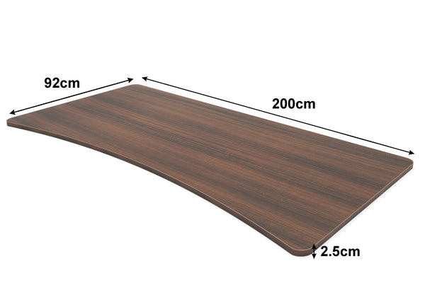 Tabletop for standing desk, brown, 200 x 92 cm