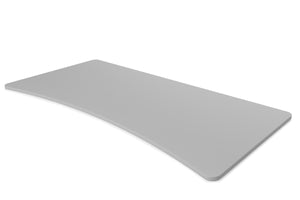 Plateau pour bureau assis-debout, gris, 200 x 92 cm