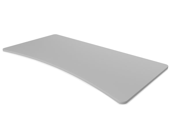 Plateau pour bureau assis-debout, gris, 200 x 92 cm