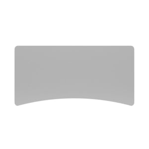 Plateau pour bureau assis-debout, gris, 200 x 92 cm