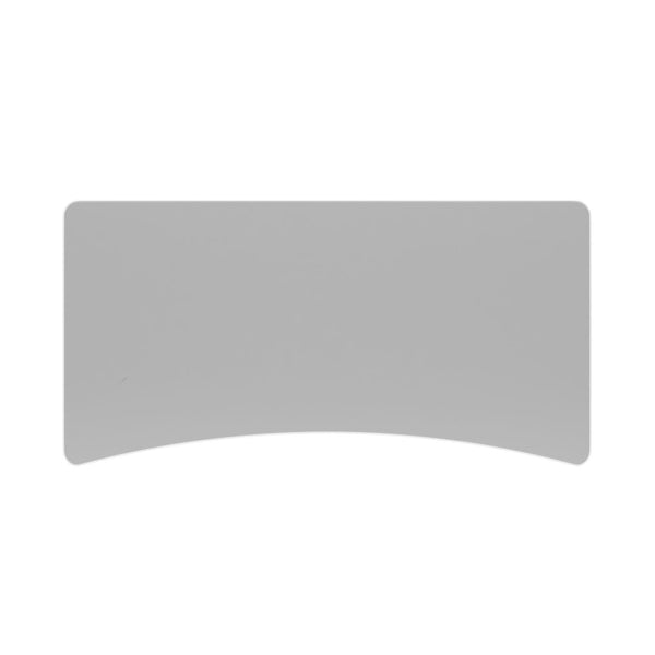 Plateau pour bureau assis-debout, gris, 200 x 92 cm