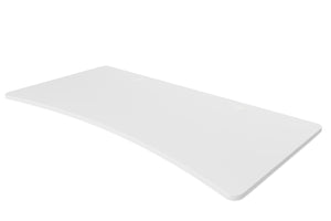 Tabletop standing desk with cable management, white, 200 x 90 cm