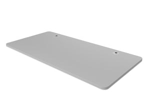 Tabletop standing desk with cable management, grey, 160 x 80 cm