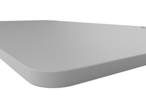 Tabletop standing desk with cable management, grey, 180 x 90 cm