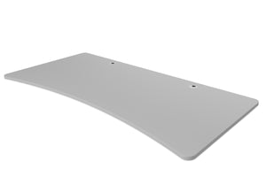 Tischplatte Stehpult mit Kabeldurchlass grau 200 x 90 cm