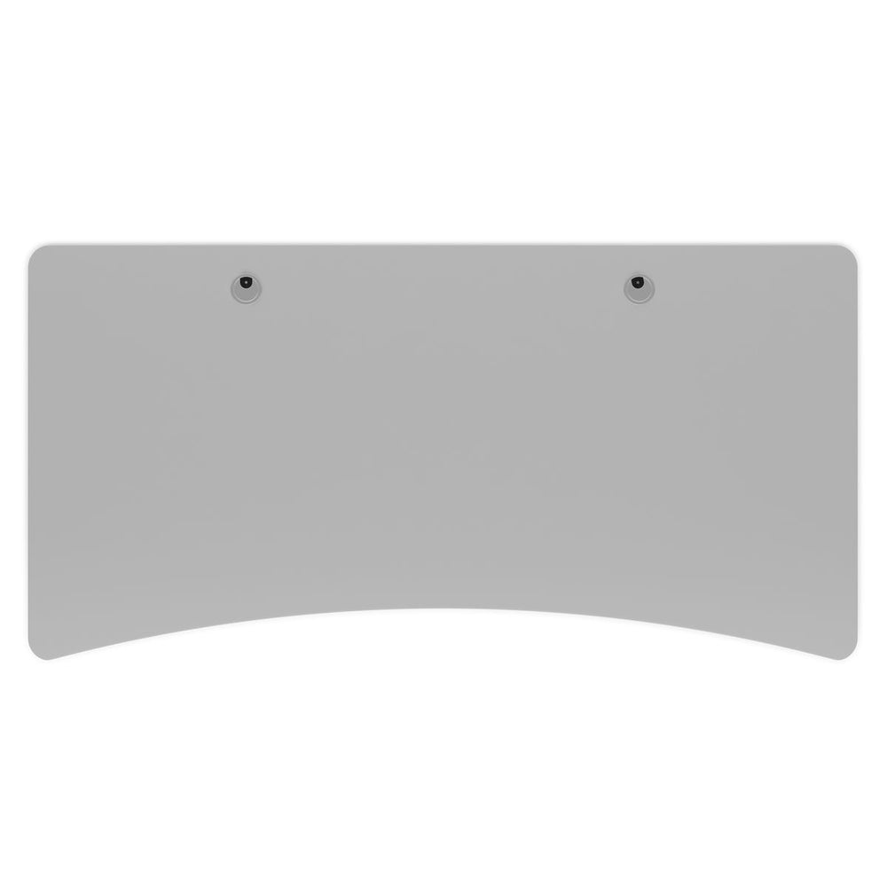 Tischplatte Stehpult mit Kabeldurchlass grau 200 x 90 cm