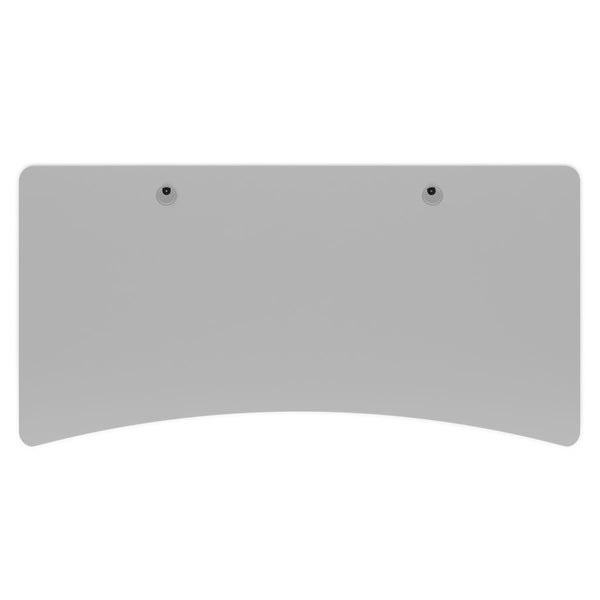 Tischplatte Stehpult mit Kabeldurchlass grau 200 x 90 cm