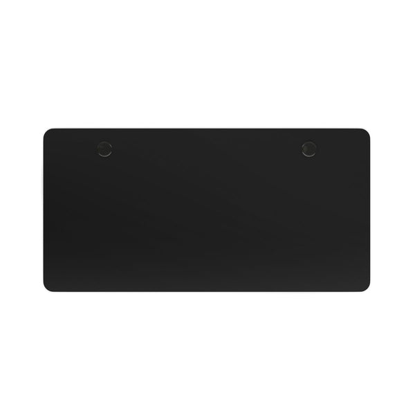 Tabletop standing desk with cable management, black, 160 x 80 cm
