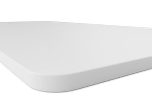 Tabletop standing desk with cable management, white, 180 x 90 cm