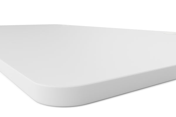 Tabletop standing desk with cable management, white, 180 x 90 cm