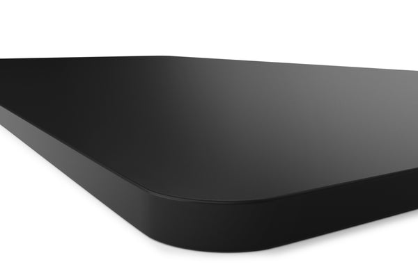 Tabletop for standing desk, black, 180 x 90 cm