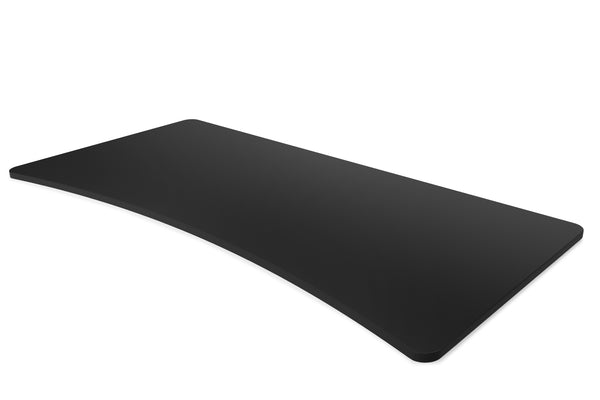Plateau pour bureau assis-debout, noir, 200 x 92 cm