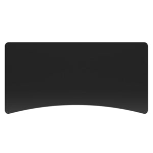 Plateau pour bureau assis-debout, noir, 200 x 92 cm