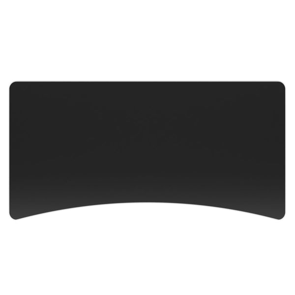 Plateau pour bureau assis-debout, noir, 200 x 92 cm
